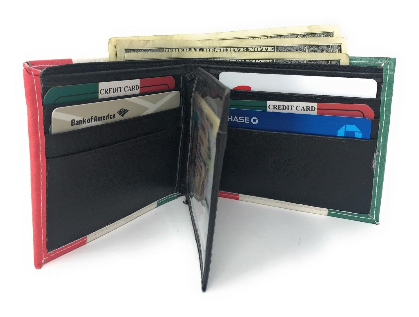 Printed Designs Bifold Wallets In Gift Box Cash Card Id Slots Mens Womens Youth-US 100 DOLLARS-