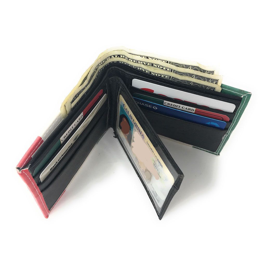 Printed Designs Bifold Wallets In Gift Box Cash Card Id Slots Mens Womens Youth-US 100 DOLLARS-