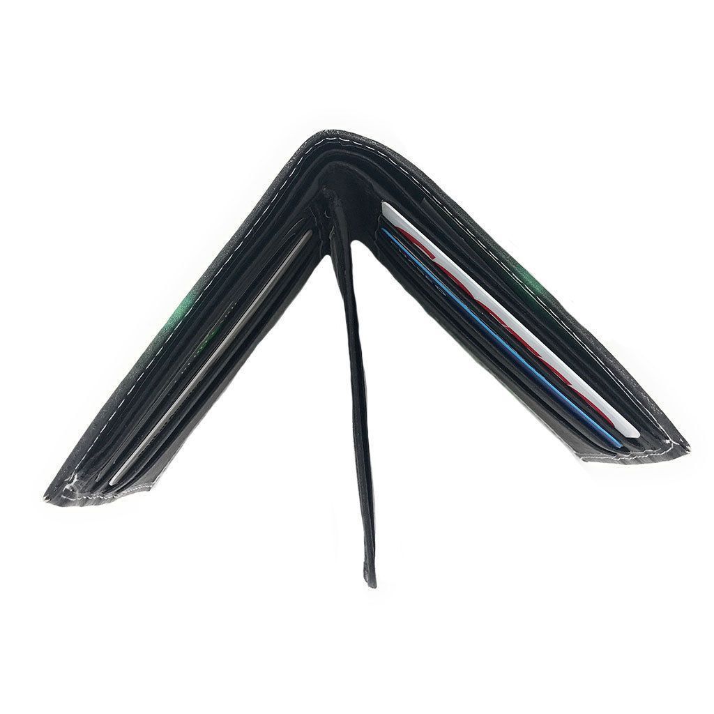 Printed Designs Bifold Wallets In Gift Box Cash Card Id Slots Mens Womens Youth-US 100 DOLLARS-