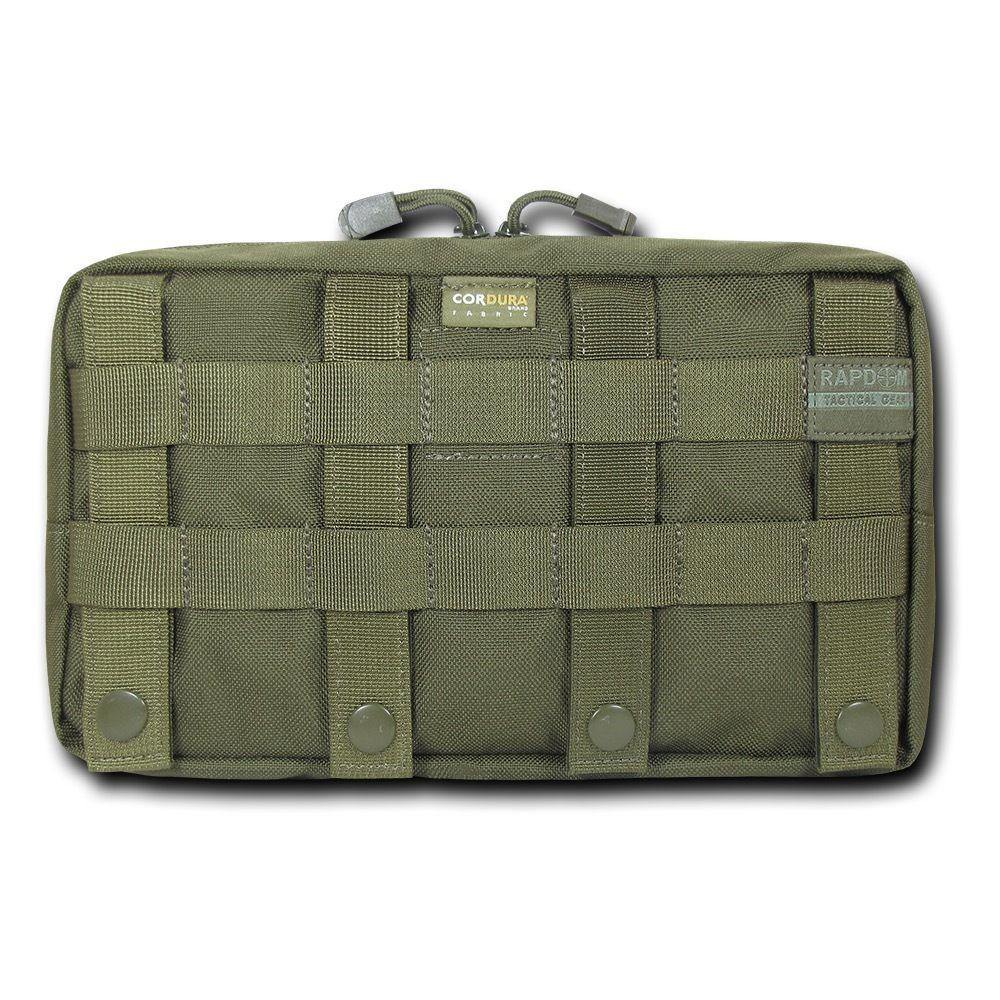 RAPDOM 10X6 Molle Utility Storage Pouch Horizontal Tactical Gear Military-Black-