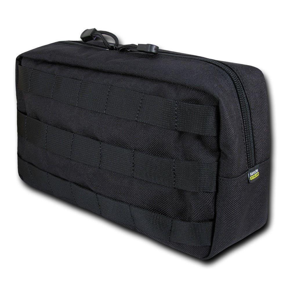 RAPDOM 10X6 Molle Utility Storage Pouch Horizontal Tactical Gear Military-Black-