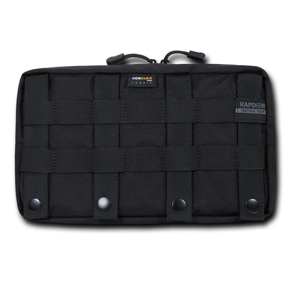 RAPDOM 10X6 Molle Utility Storage Pouch Horizontal Tactical Gear Military-Black-