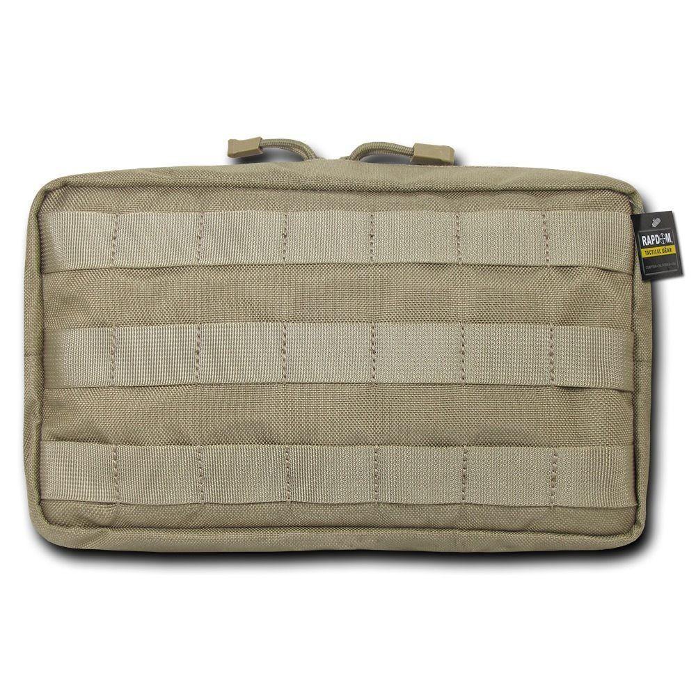 RAPDOM 10X6 Molle Utility Storage Pouch Horizontal Tactical Gear Military-khaki-
