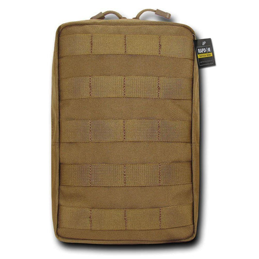RAPDOM 6X10 Utility Pouch Vertical Tactical Gear Military-Coyote-
