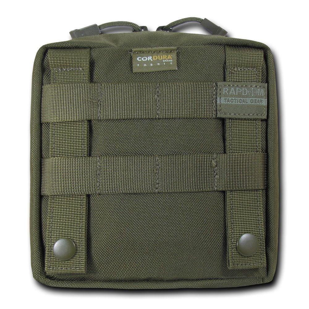 RAPDOM Compact Utility Pouch Bag Travel Tactical Gear Military Army Molle 6X6-Black-
