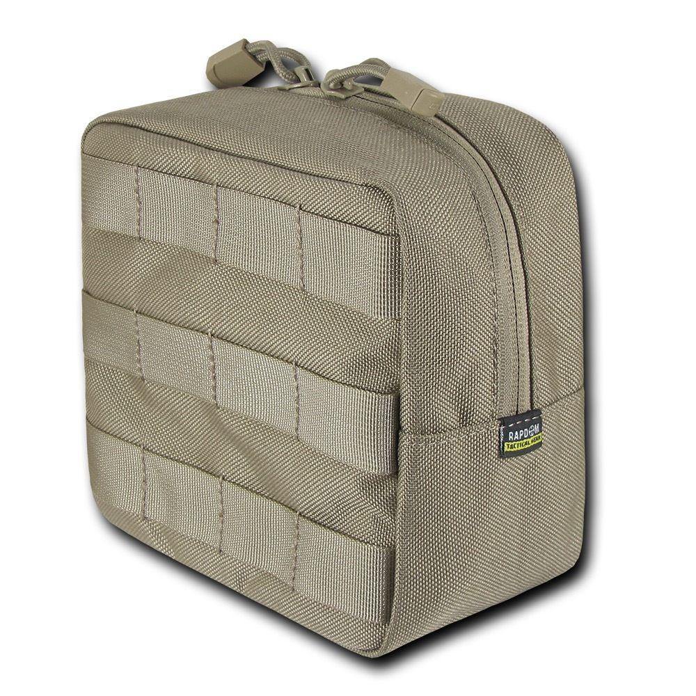 RAPDOM Compact Utility Pouch Bag Travel Tactical Gear Military Army Molle 6X6-Black-