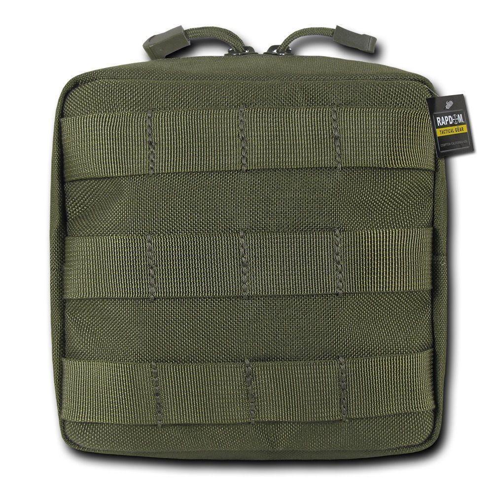 RAPDOM Compact Utility Pouch Bag Travel Tactical Gear Military Army Molle 6X6-Black-