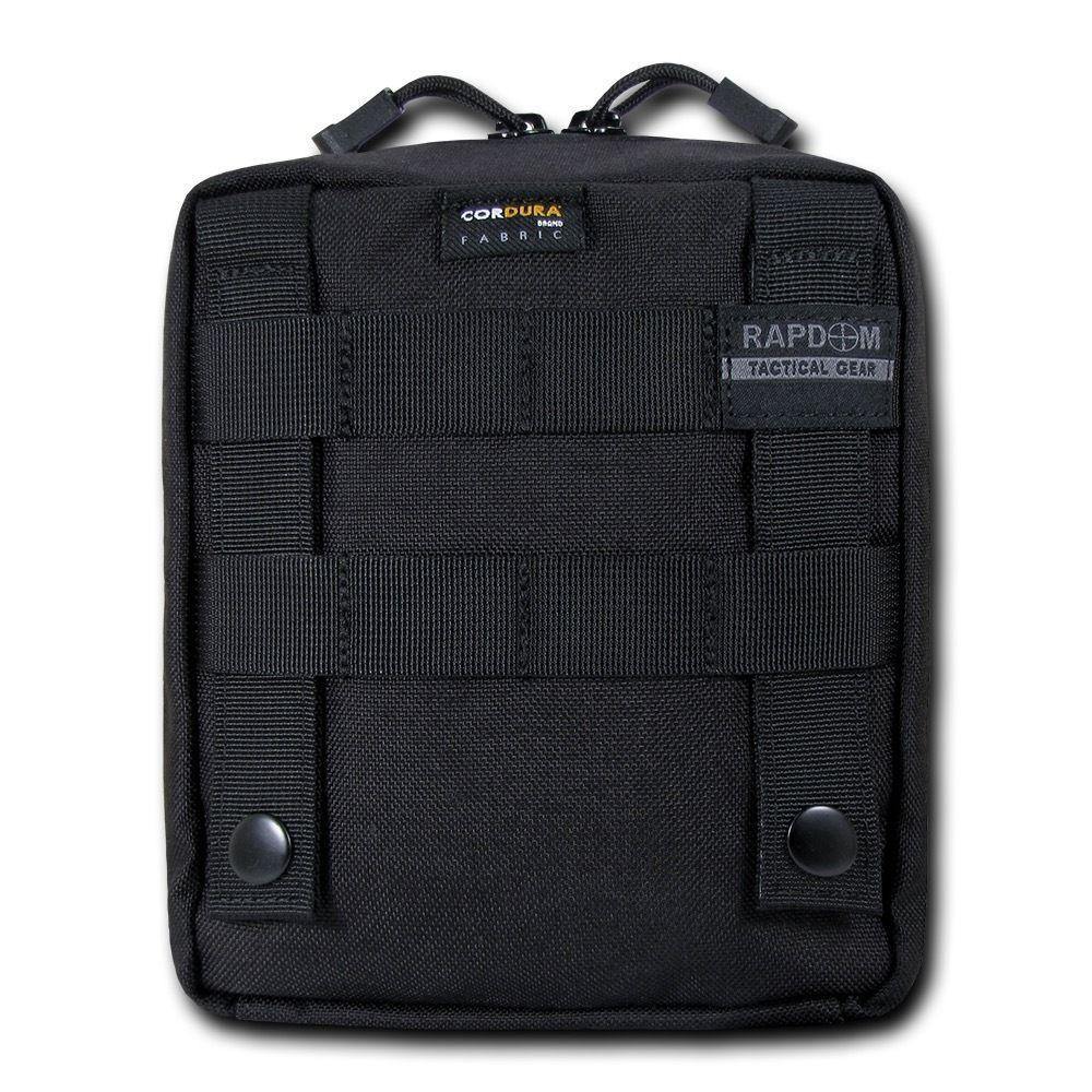 RAPDOM Emt Pouchutility Pouch Medical First Aid Red Cross Travel-Black-