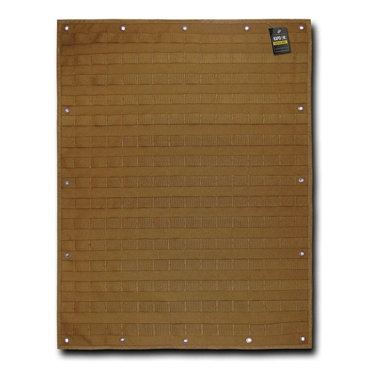 RAPDOM Molle Organizer Panel 24inch X 32inch Tactical Gear Supports Military Specs-Coyote-