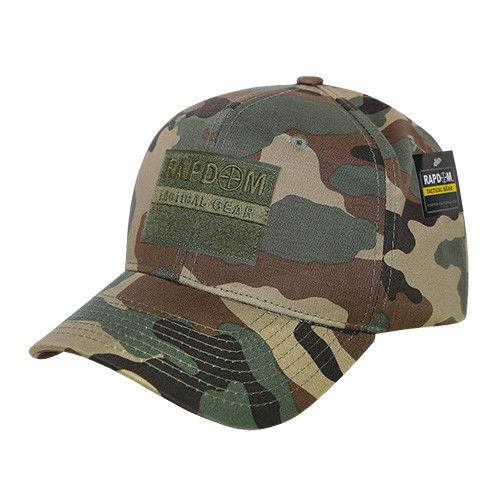 Rapdom USA American Flag Tbl Trl Tactical Operator Cotton Baseball Hats Caps-BLACK-