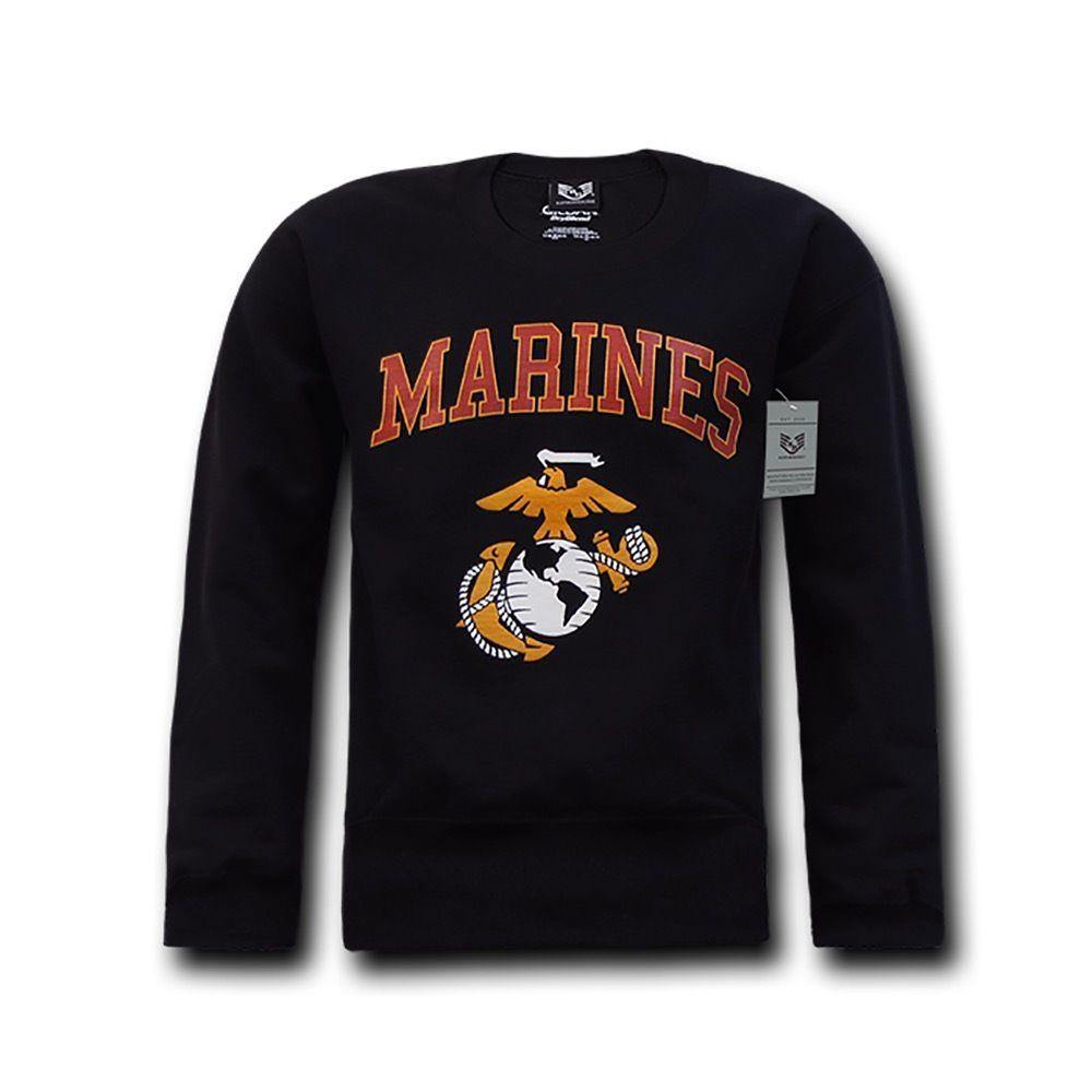 Rapid Dominance Crewneck Sweatshirt Pullover Long Sleeve Military Navy T-Shirts Tees!!-Air Force - Navy-Regular-Small