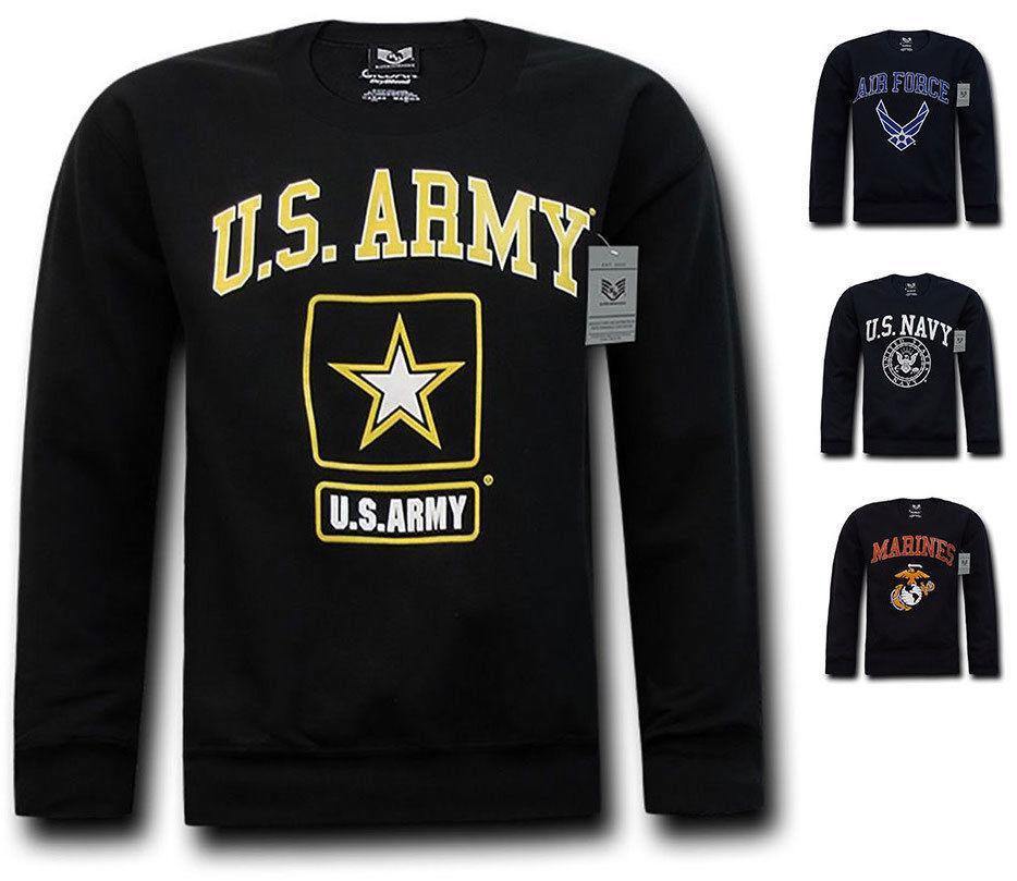 Rapid Dominance Crewneck Sweatshirt Pullover Long Sleeve Military Navy T-Shirts Tees!!-Air Force - Navy-Regular-Small