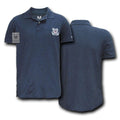 Rapid Choice Polo Lightweight Military Air Force Marine Navy Army T-Shirts Tees-Coast Guard - Navy-Regular-Small
