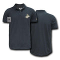 Rapid Choice Polo Lightweight Military Air Force Marine Navy Army T-Shirts Tees-Marine - Black-Regular-Small