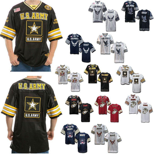 Rapid Dominance Military Football Jersey Navy Air Force Army Marines T Shirts-Air Force - Navy-Regular-X-Large