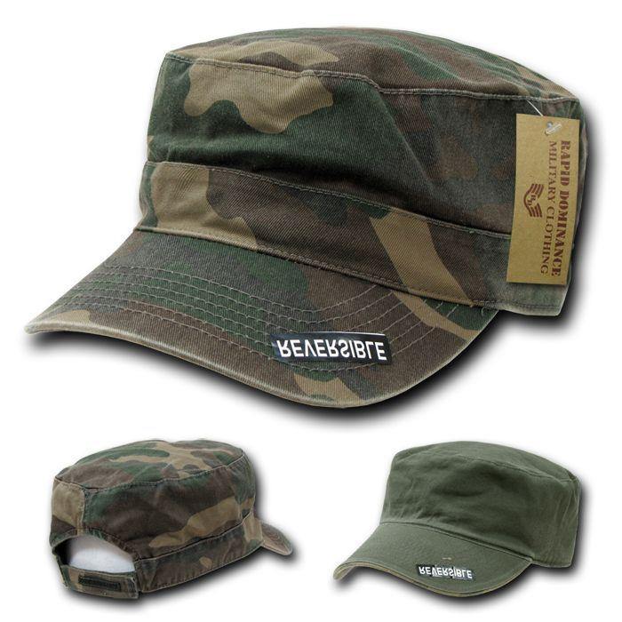 Rapid Dominance Reversible Flattop Cadet Military Patrol Cotton Camouflage Caps Hats-Universal Digital-