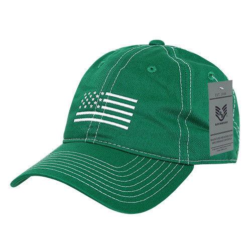 Rapid Dominance USA Flag Embroidered Patriotic Relaxed Baseball Caps Hats Unisex-Black-