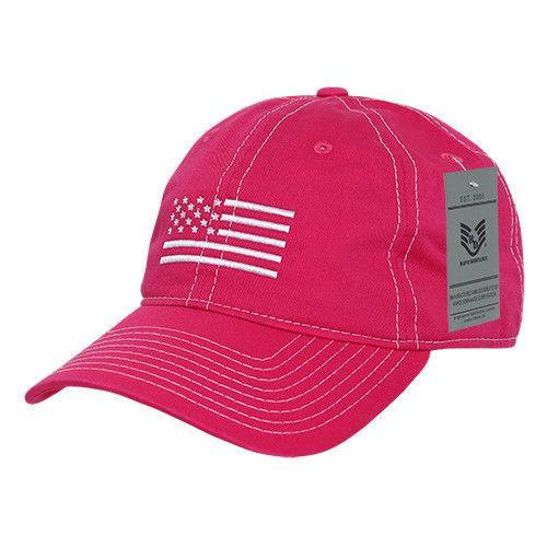 Rapid Dominance USA Flag Embroidered Patriotic Relaxed Baseball Caps Hats Unisex-Black-