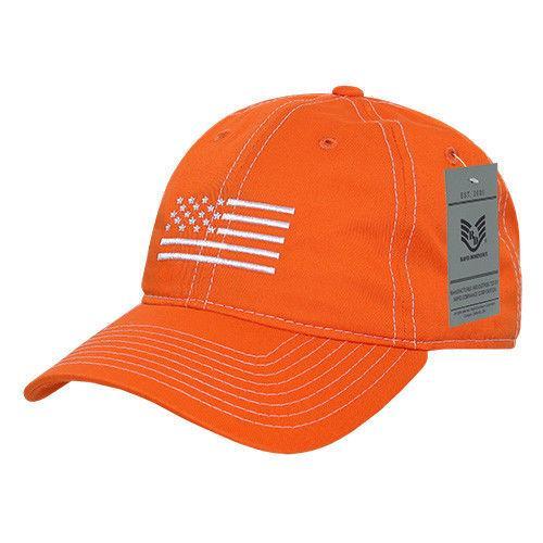 Rapid Dominance USA Flag Embroidered Patriotic Relaxed Baseball Caps Hats Unisex-Black-