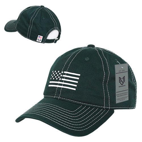 Rapid Dominance USA Flag Embroidered Patriotic Relaxed Baseball Caps Hats Unisex-Hunter-