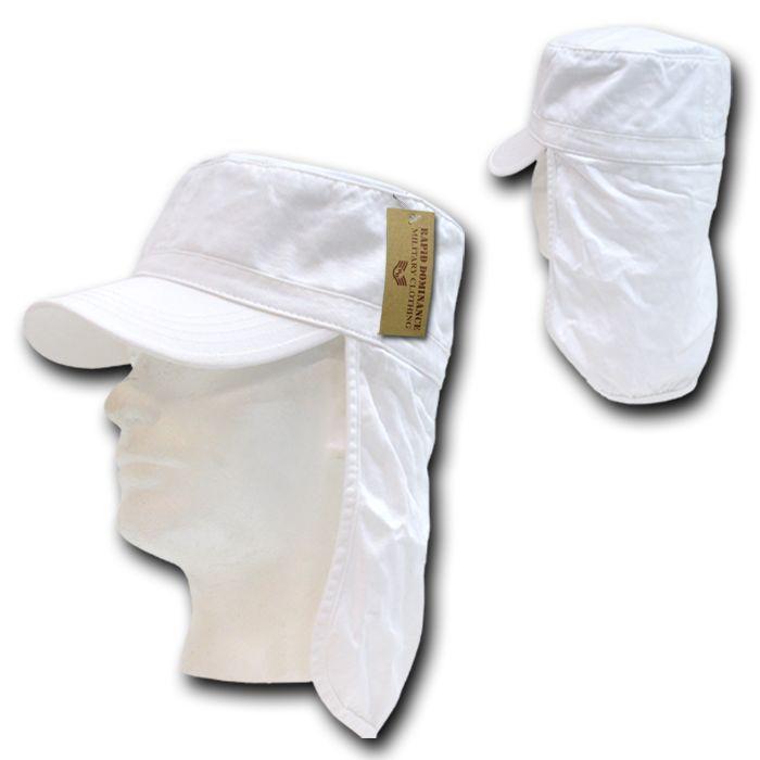 Rapid Dominance Foreign Legion Flap Flat Top Cotton Military Bdu Fishing Boat Caps Hats-Black-Small/Medium-