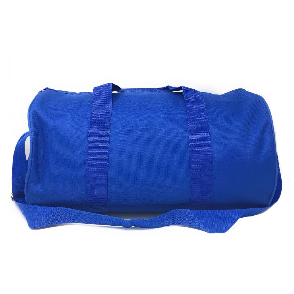 Roll Shape 18 inch Duffle Bag Travel Sports Gym School Carry On Luggage Shoulder Strap-Black-