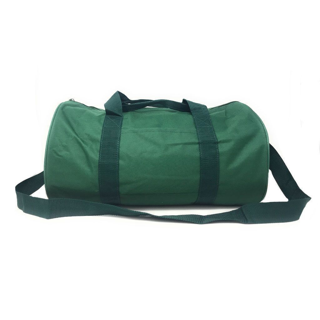 Roll Shape 18 inch Duffle Bag Travel Sports Gym School Carry On Luggage Shoulder Strap-Black-