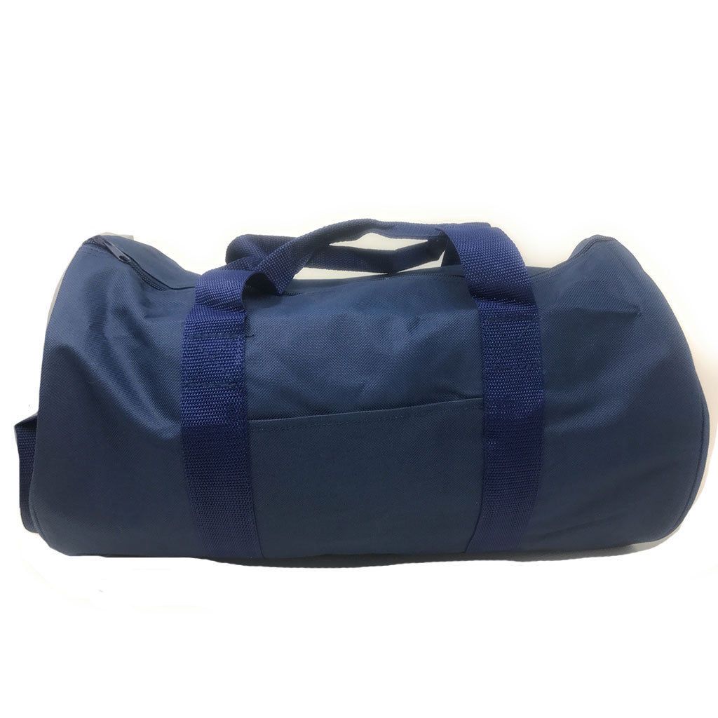 Roll Shape 18 inch Duffle Bag Travel Sports Gym School Carry On Luggage Shoulder Strap-Black-