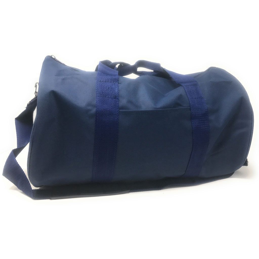 Roll Shape 18 inch Duffle Bag Travel Sports Gym School Carry On Luggage Shoulder Strap-Black-
