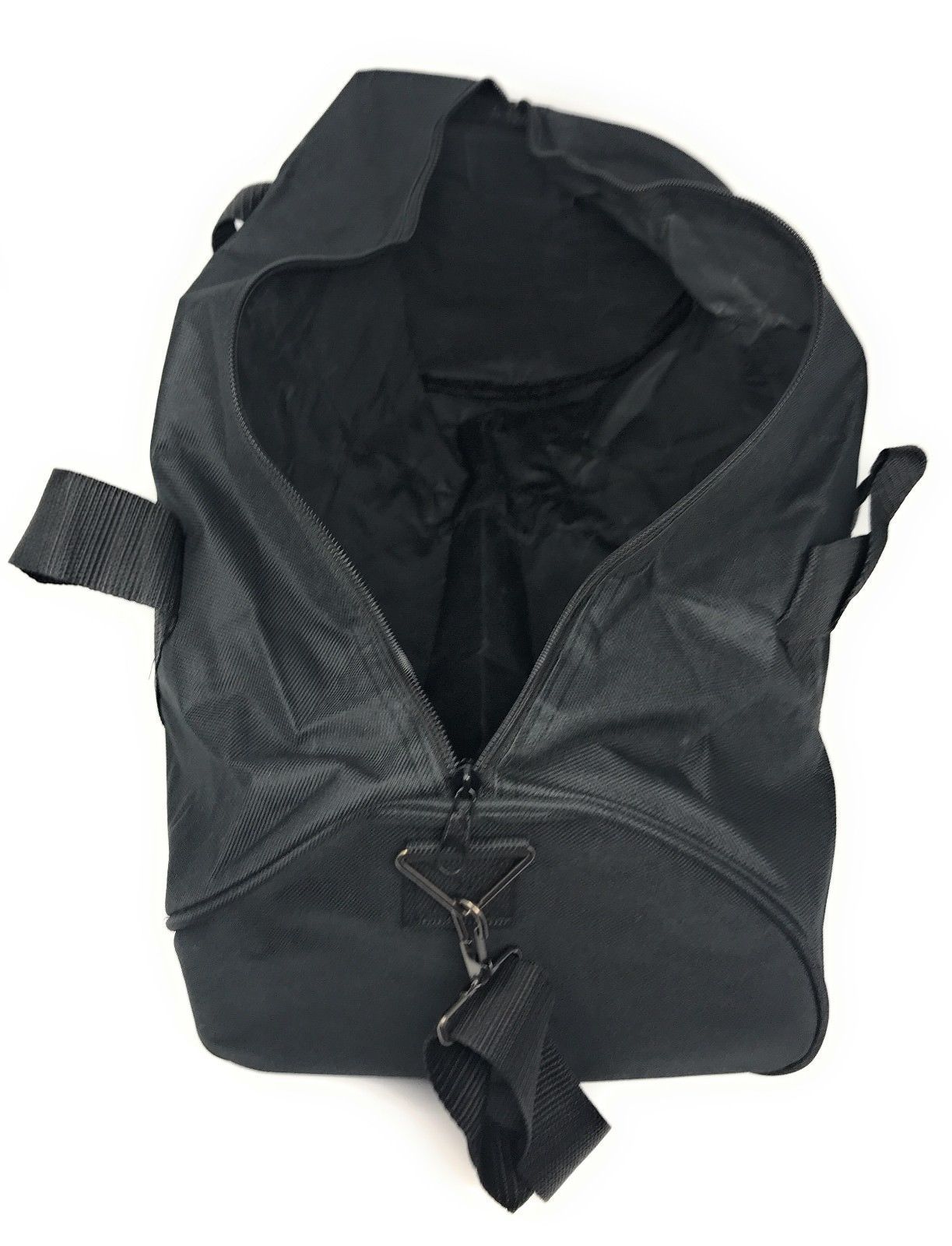 Roll Shape 18 inch Duffle Bag Travel Sports Gym School Carry On Luggage Shoulder Strap-Black-