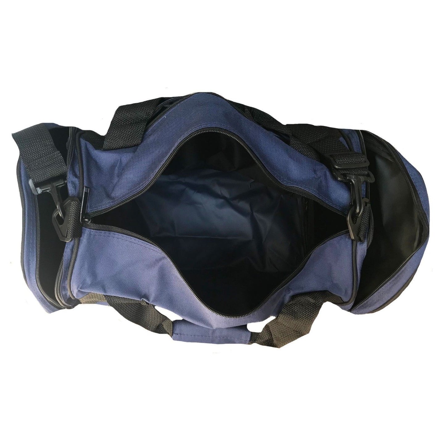 Roll Round 18 Inch Duffle Bags Two Tone Travel Sports Gym Carry-On Luggage-Navy/Black-