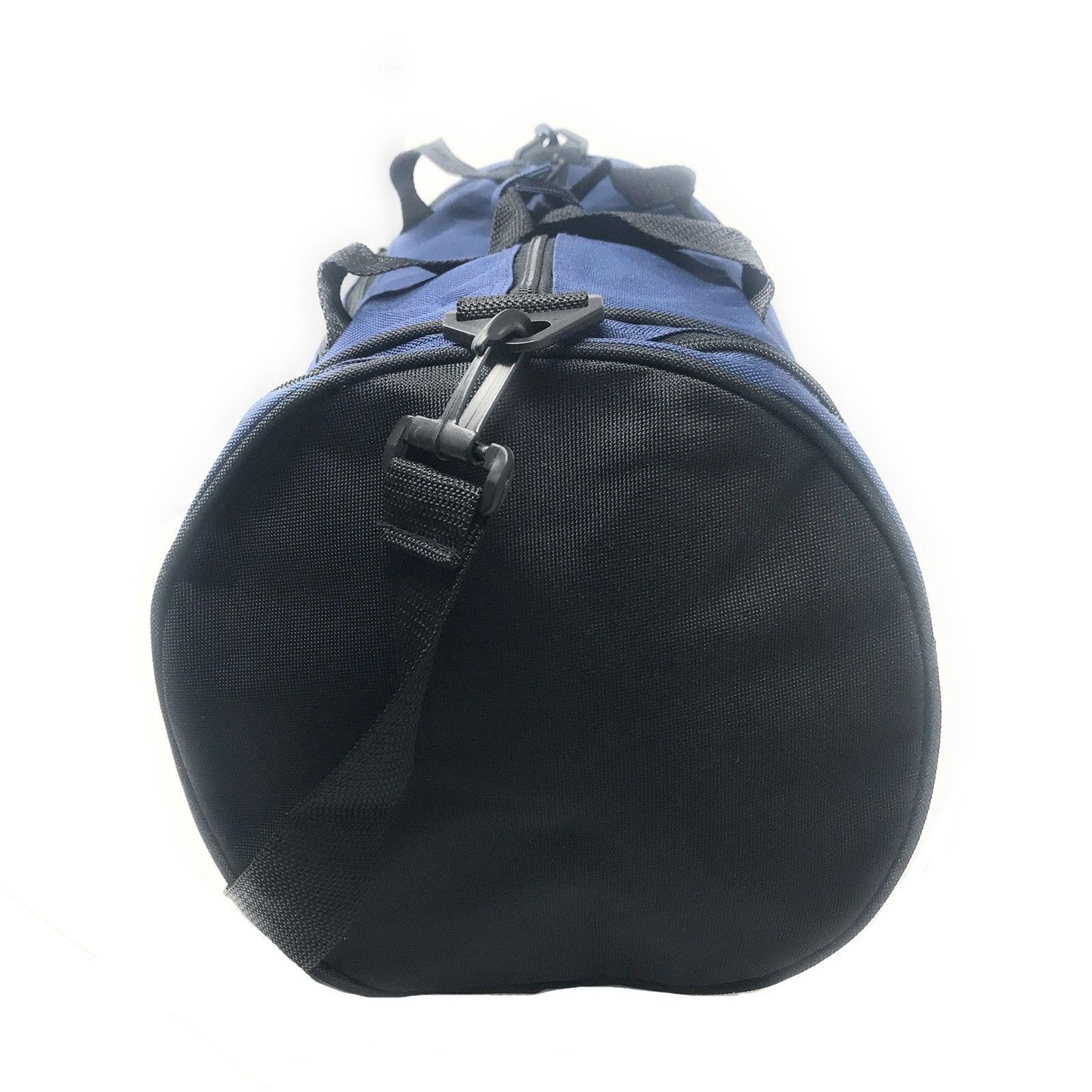 Roll Round 18 Inch Duffle Bags Two Tone Travel Sports Gym Carry-On Luggage-Navy/Black-