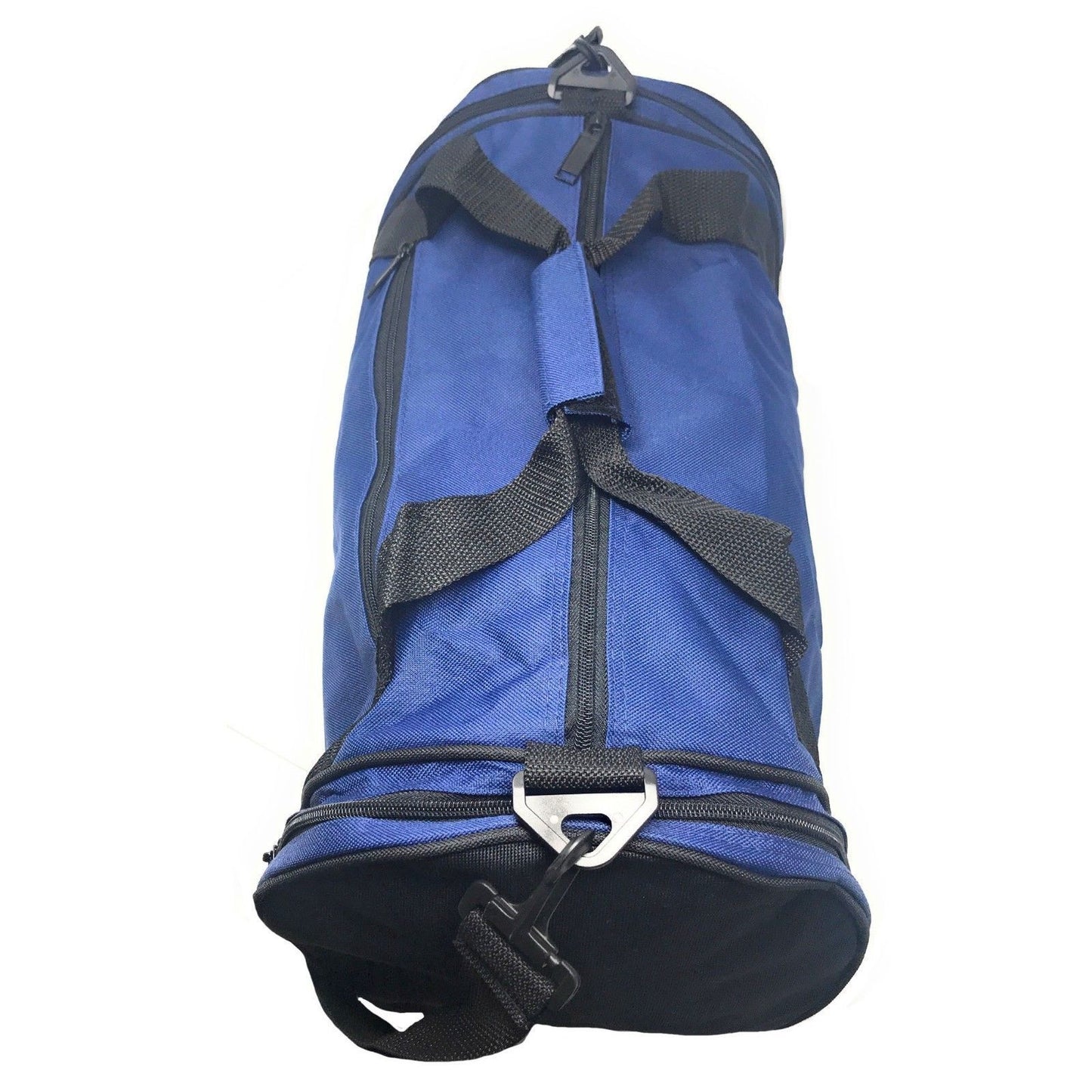 Roll Round 18 Inch Duffle Bags Two Tone Travel Sports Gym Carry-On Luggage-Navy/Black-