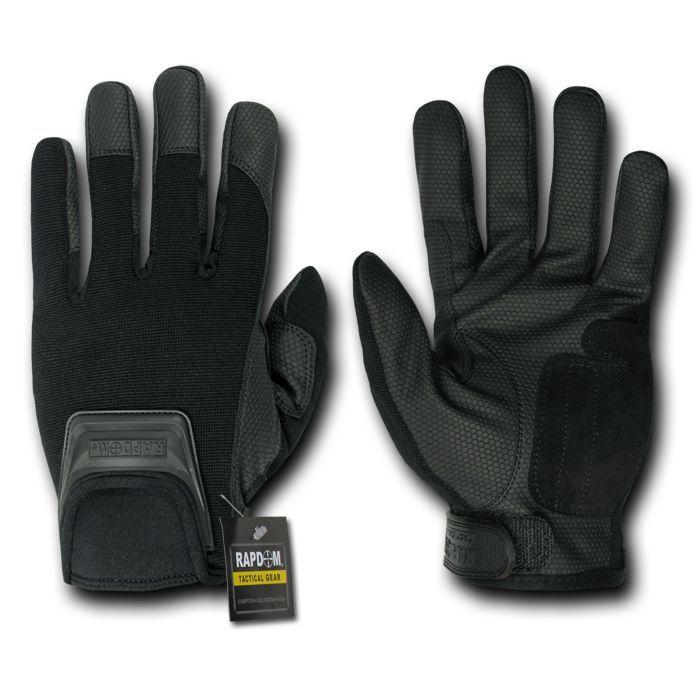 Short Cuff Tactical Military Combat Patrol Black Gloves-Small-