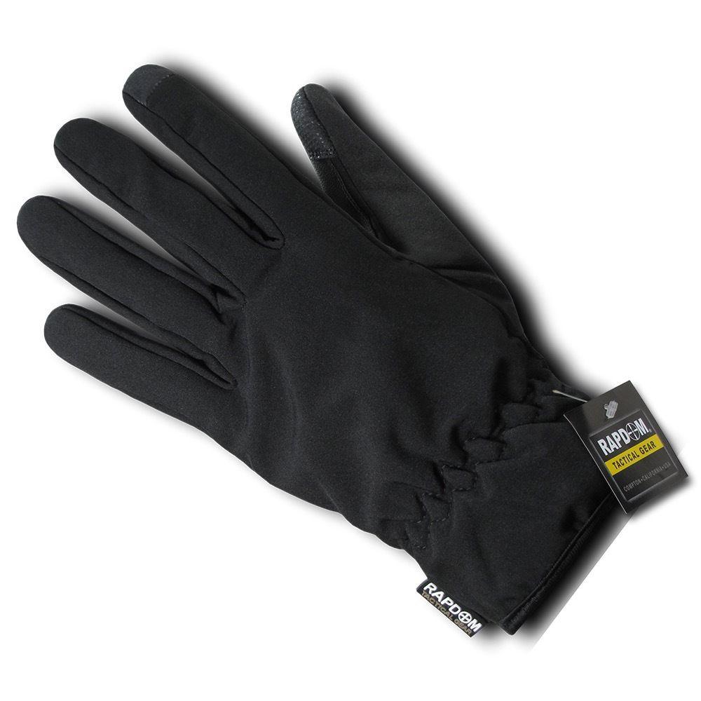 Soft Shell Warm Winter Waterproof Breathable Touch Screen Index Thumb Tip Gloves-Black-Small-