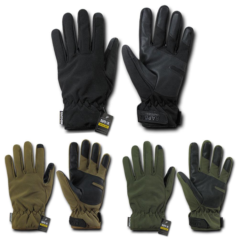 Soft Shell Warm Winter Waterproof Breathable Touch Screen Index Thumb Tip Gloves-Black-Small-