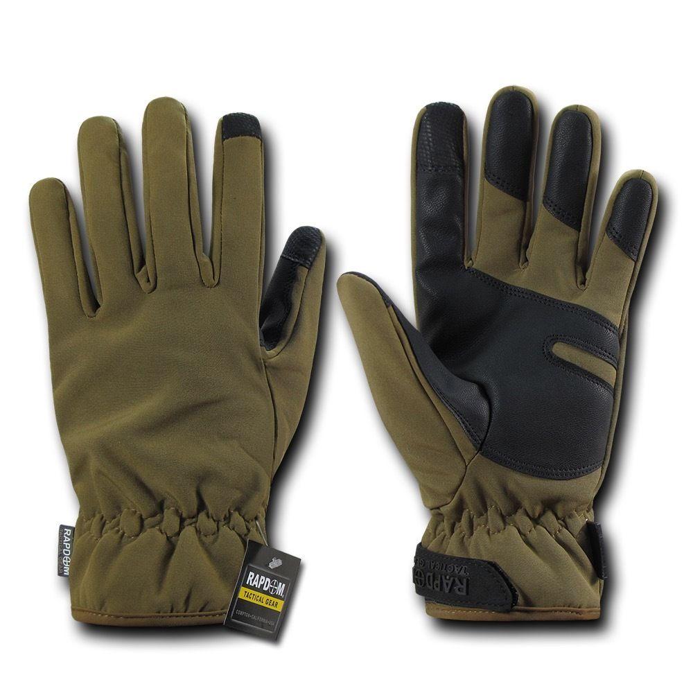 Soft Shell Warm Winter Waterproof Breathable Touch Screen Index Thumb Tip Gloves-Black-Small-