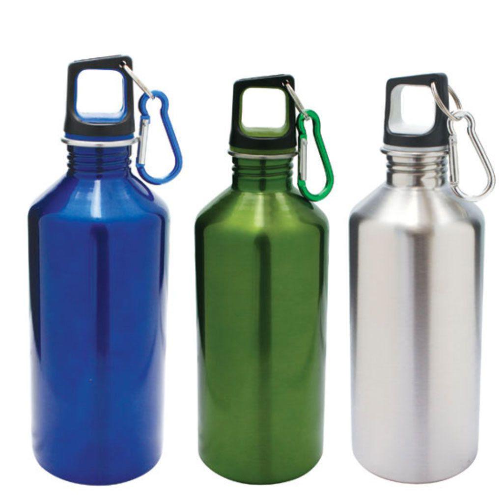 Sports Bottle Tumbler Cup Mug Stainless Steel Water Drinks Flip Open Lid 20oz-Silver-