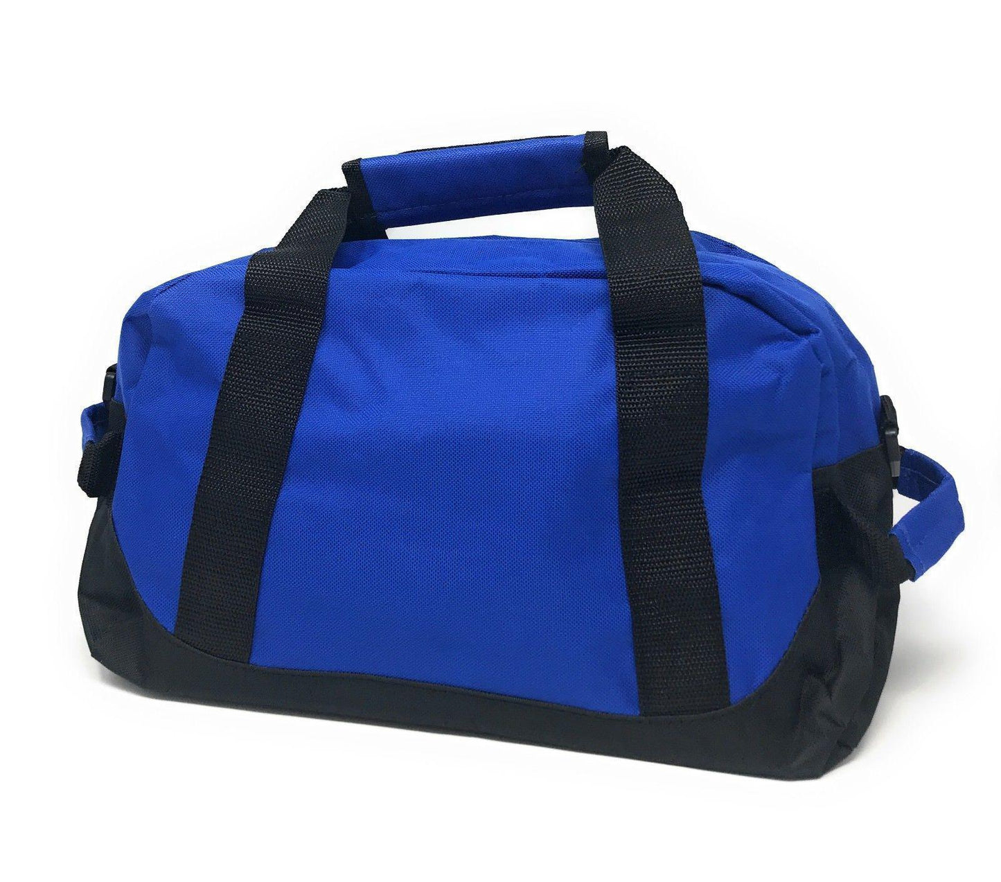 Sports Duffle Bag 14 inch School Travel Gym Locker Carry-On Luggage-ROYAL / BLACK-