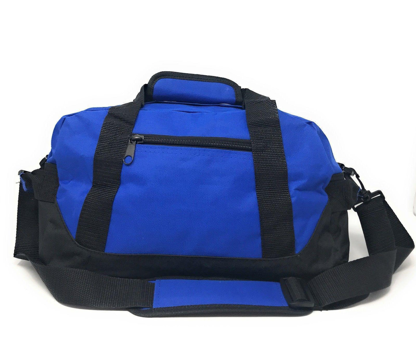 Sports Duffle Bag 14 inch School Travel Gym Locker Carry-On Luggage-ROYAL / BLACK-