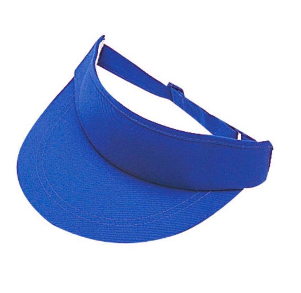 Summer Visors Caps Hats Sports Sun Beach Golf Wide Bill Cotton Mens Womens-Red-