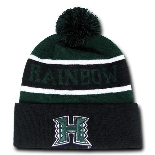 The Legend Beanie, University Of Hawaii Rainbow Warrior Black/Hunter Green-