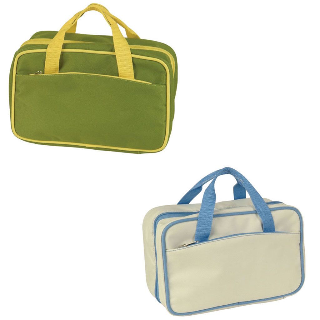 Travel Kit Organizer Bag Accessories Toiletry Cosmetics Make Up Purse Tote-Lime/Yellow-