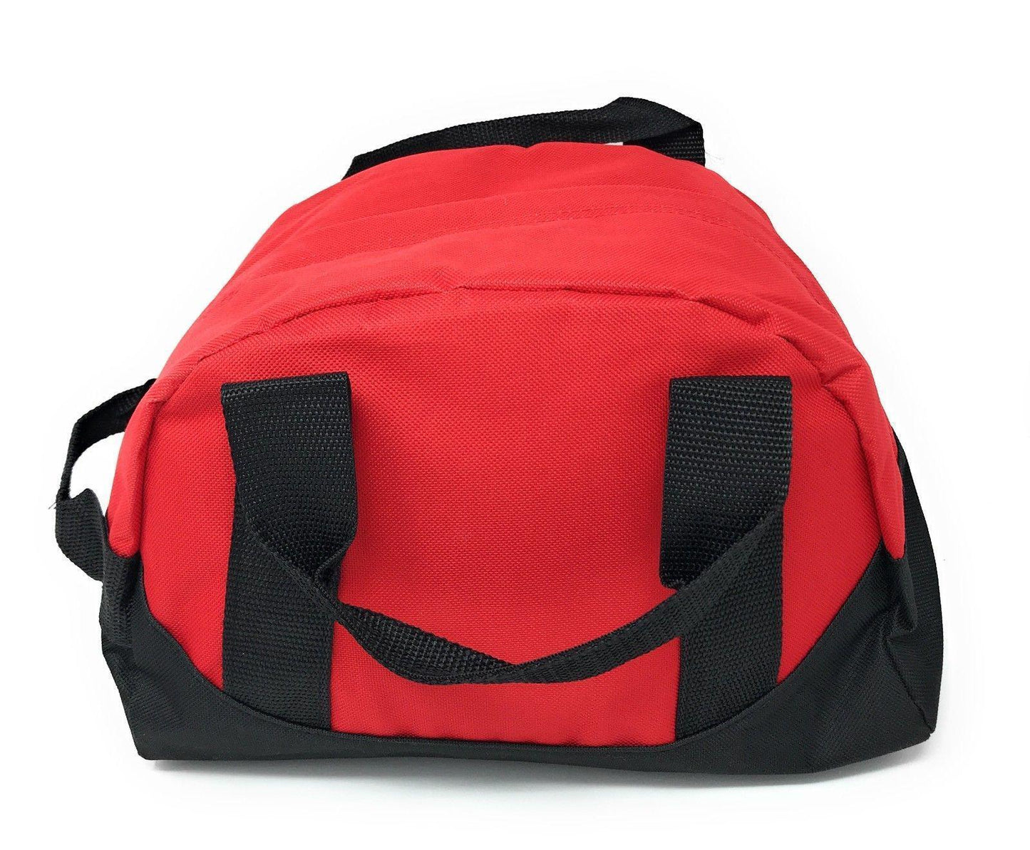 Casaba 12 inch Small Two Tone Duffle Travel Sport Gym Bags Carry-On Luggage-ROYAL / BLACK-