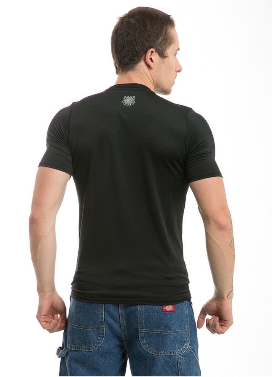 US Military Army Air Force Navy Training Workout Muscle Anti-Microbial T-Shirts-Army - Black-Small-S30