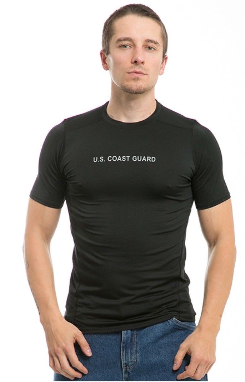 US Military Army Air Force Navy Training Workout Muscle Anti-Microbial T-Shirts-Army - Black-Small-S30