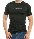 US Military Army Air Force Navy Training Workout Muscle Anti-Microbial T-Shirts-Coast Guard - Black-Small-S30