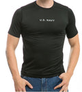 US Military Army Air Force Navy Training Workout Muscle Anti-Microbial T-Shirts-Navy - Black-Small-S30