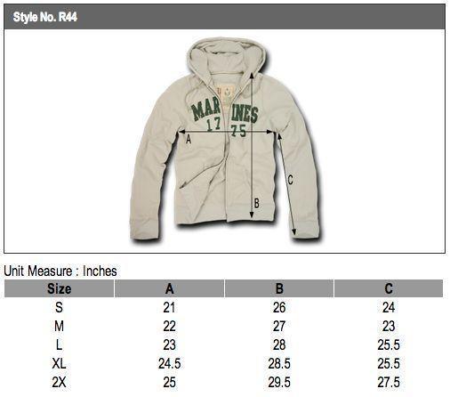 US Military Navy Air Force Army Marines Waffle Lined Fleece Hoodie Sweatshirt-Medium-R44-Airforce - Cream