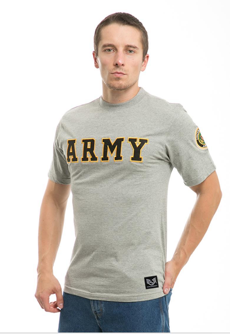 US Patriotic Military Army Navy Air Force Marines Law Enforcement Logo T-Shirts-Air Force - Heather Grey-Large-R17